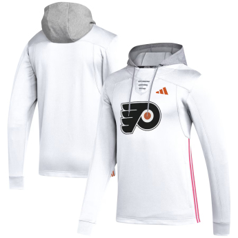 Philadelphia Flyers férfi kapucnis pulóver Adidas Refresh Skate Lace white