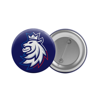 Jégkorong képviselet jelvény kitűző Czech Republic logo lion blue