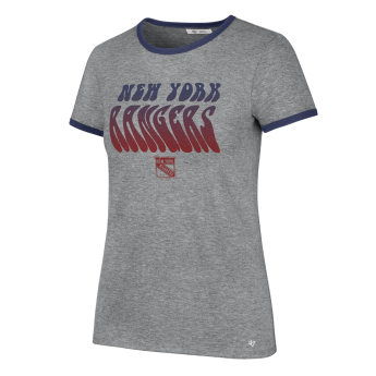 New York Rangers női póló Letter Ringer grey