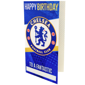 FC Chelsea születésnapi képeslap matricákkal Personalised Birthday Card