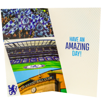 FC Chelsea születésnapi képeslap matricákkal Personalised Birthday Card