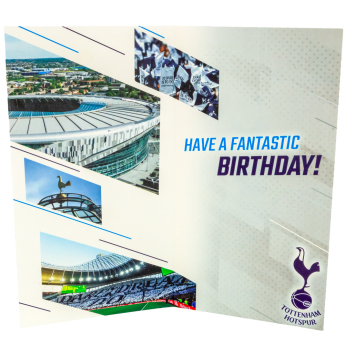 Tottenham születésnapi képeslap matricákkal Personalised Birthday Card