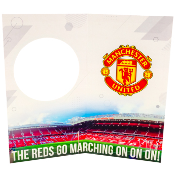 Manchester United születésnapi köszöntő Glory Glory Birthday Card