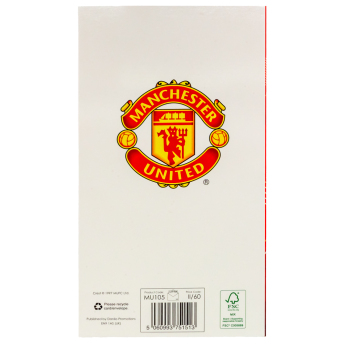 Manchester United születésnapi köszöntő Dad Birthday Card