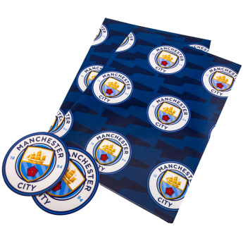 Manchester City csomagolópapír Text Gift Wrap