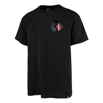 Chicago Blackhawks férfi póló Backer 47 ECHO Tee black