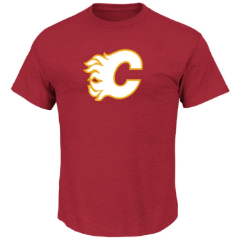 Calgary Flames férfi póló Tek Patch red