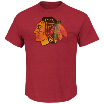 Chicago Blackhawks férfi póló Pigment Dyed red