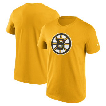 Boston Bruins férfi póló Primary Logo Graphic T-Shirt Yellow Gold