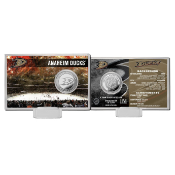 Anaheim Ducks gyűjtői érmék History Silver Coin Card Limited Edition od 5000