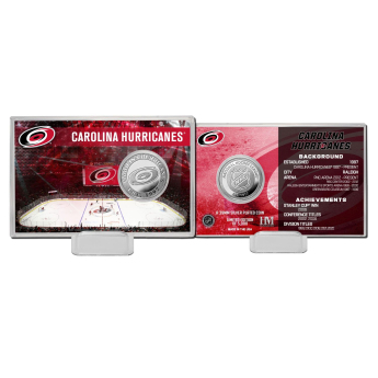 Carolina Hurricanes gyűjtői érmék History Silver Coin Card Limited Edition od 5000