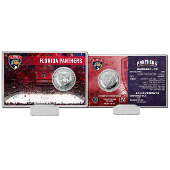 Florida Panthers gyűjtői érmék History Silver Coin Card Limited Edition od 5000