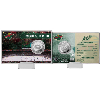 Minnesota Wild gyűjtői érmék History Silver Coin Card Limited Edition od 5000