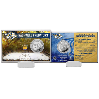 Nashville Predators gyűjtői érmék History Silver Coin Card Limited Edition od 5000
