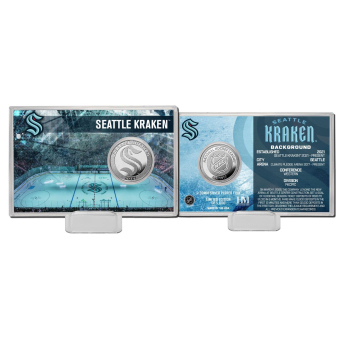 Seattle Kraken gyűjtői érmék History Silver Coin Card Limited Edition od 5000