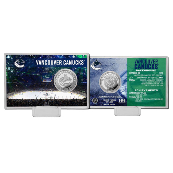 Vancouver Canucks gyűjtői érmék History Silver Coin Card Limited Edition od 5000