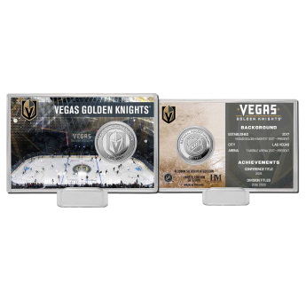 Vegas Golden Knights gyűjtői érmék History Silver Coin Card Limited Edition od 5000