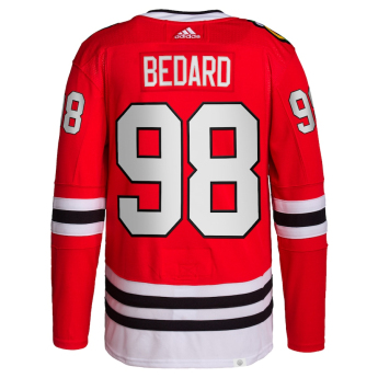 Chicago Blackhawks hoki mez Connor Bedard #98 Adidas Authentic Primegreen Player Pro Red