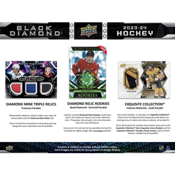 NHL dobozok NHL hokikártyák 2023-24 Upper Deck Black Diamond Hockey Hobby Box