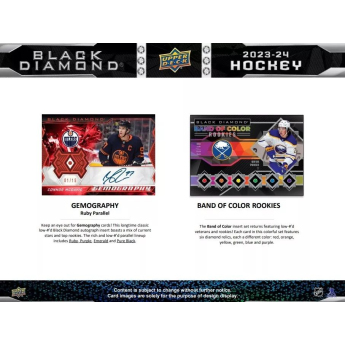NHL dobozok NHL hokikártyák 2023-24 Upper Deck Black Diamond Hockey Hobby Box