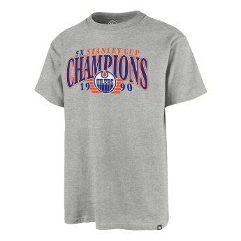 Edmonton Oilers férfi póló Champions Backer 47 ECHO Tee grey