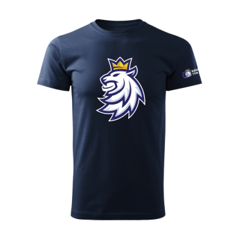 Jégkorong képviselet női póló Czech Republic logo lion navy