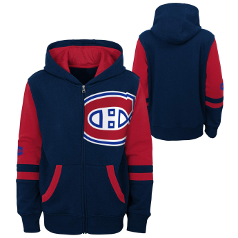 Montreal Canadiens gyerek kapucnis pulóver faceoff colorblocked fleece full-zip