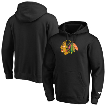 Chicago Blackhawks férfi kapucnis pulóver mid essentials crest graphic hoodie black