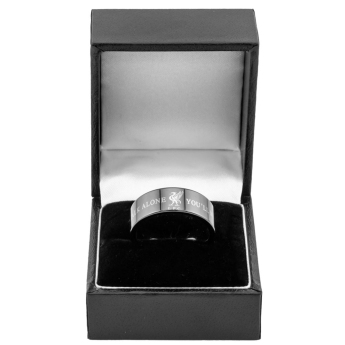 FC Liverpool gyűrű Black Ceramic Ring Small