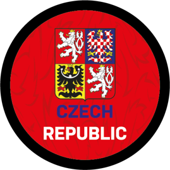 Jégkorong képviselet korong Czech republic logo red