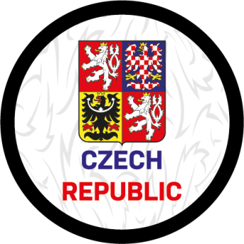 Jégkorong képviselet korong Czech republic logo white