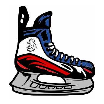 Jégkorong képviselet jelvény Czech Republic lion skates