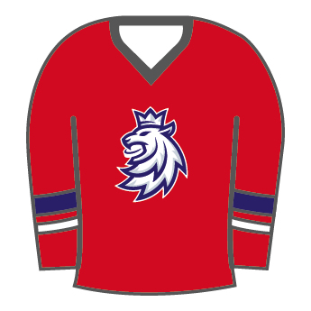 Jégkorong képviselet jelvény Czech Republic Red lion jersey