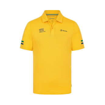 Ayrton Senna pólóing Stripe yellow 2024