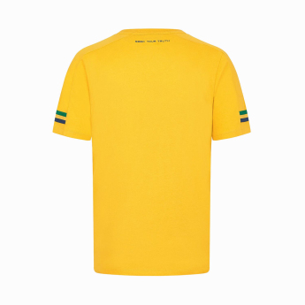 Ayrton Senna férfi póló Stripe yellow 2024