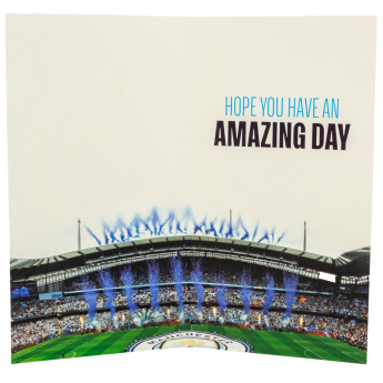 Manchester City gratuláció Personalised Birthday Card