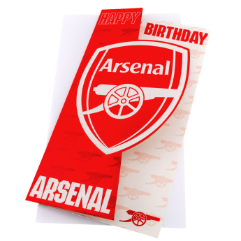 FC Arsenal gratuláció Crest Birthday Card