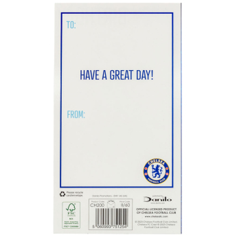 FC Chelsea gratuláció Crest Birthday Card