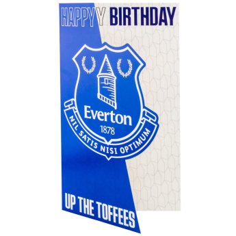 FC Everton gratuláció Crest Birthday Card
