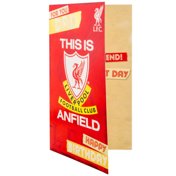 FC Liverpool gratuláció Dad Birthday Card