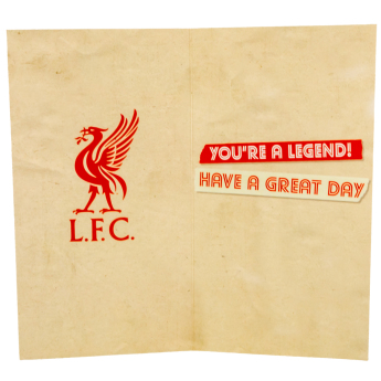 FC Liverpool gratuláció Dad Birthday Card