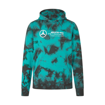 Mercedes AMG Petronas férfi kapucnis pulóver Tie Dye F1 Team 2024