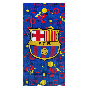 FC Barcelona fürdőlepedő Shapes microfiber