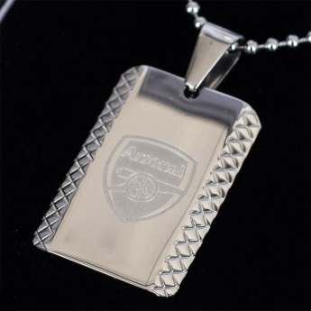 FC Arsenal nyaklánc dögcédulával Patterned Dog Tag & Chain