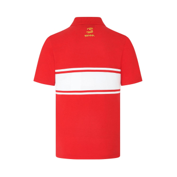 Ayrton Senna pólóing Legacy Patchwork red 2024