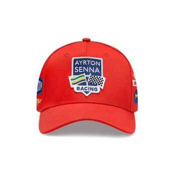 Ayrton Senna baseball sapka Legacy Patchwork red 2024