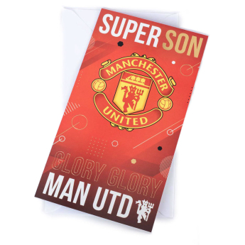 Manchester United születésnapi köszöntő Super Son Birthday Card