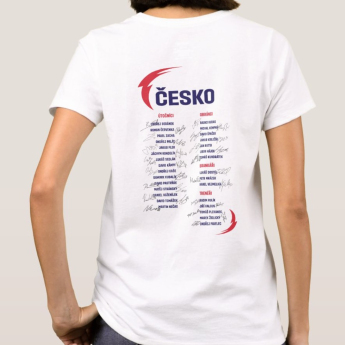 Jégkorong képviselet női póló Ice Hockey World Championship Czechia MS 2024 White
