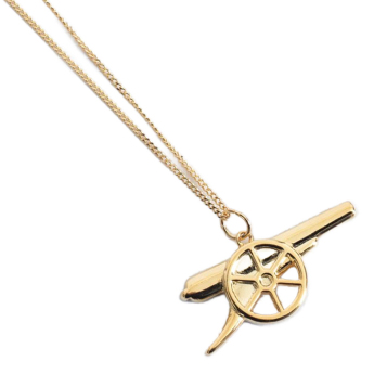 FC Arsenal nyaklánc medállal 18ct Gold Plated on Silver Cannon