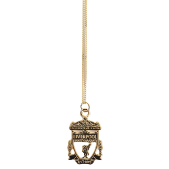 FC Liverpool nyaklánc medállal 18ct Gold Plated on Silver Crest
